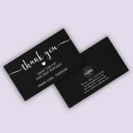 Visita Carregamento de logotipo Obrigado Desconto Cartão