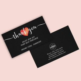 Visita Carregamento de logotipo Obrigado Desconto Cartão