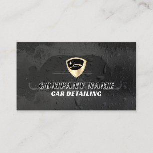 Visita Carro com logotipo luxuoso detalhando Cartão de vi