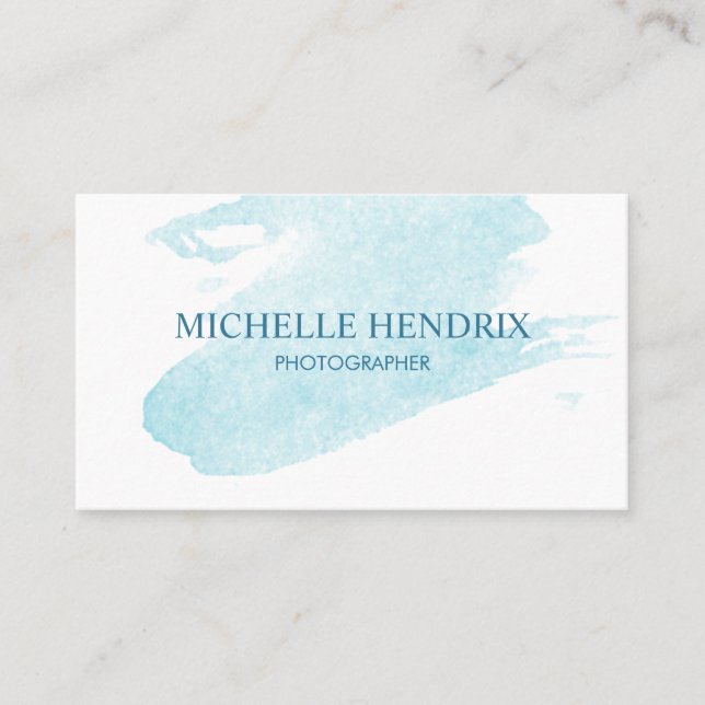 Visita Cartão artístico do desenhista de Turquise da (Frente)