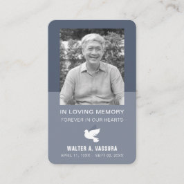 Visita Cartão com fotos de Dove do Memorial Funeral