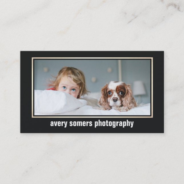 Visita Cartão com fotos de Fotografia Profissional (Frente)