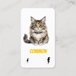 Visita Cartão Comum de Colecionador de Gatos Punk - Rebel