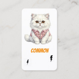 Visita Cartão Comum de Colecionador de Gatos Punk - Rebel