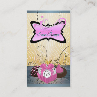 Visita Cartão cor-de-rosa & amarelo elegante de