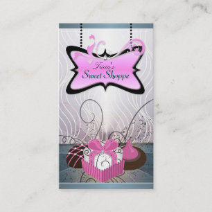 Visita Cartão cor-de-rosa & roxo elegante de