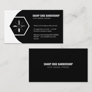Visita Cartão de Agradecimento Sharp Edge Barbershop