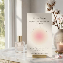 Cartão de Amostra de Perfume de Fragrância de Vela