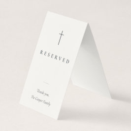 Visita Cartão de Assento Reservado Religioso Grace Stone