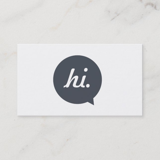 Visita Cartão de assunto pessoal criativo (Frente)