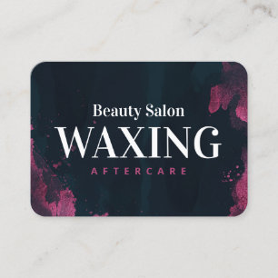 Visita Cartão de Aterrissagem Purple Black Waxing 