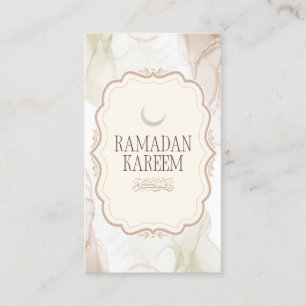 Visita Cartão de Boas Festas Elegante do Ramadão Kareem