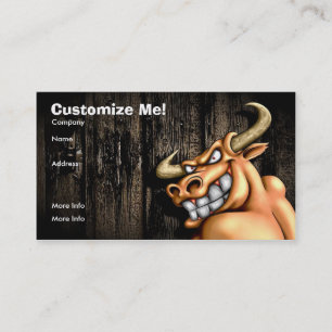 Visita Cartão de Bull/customizável