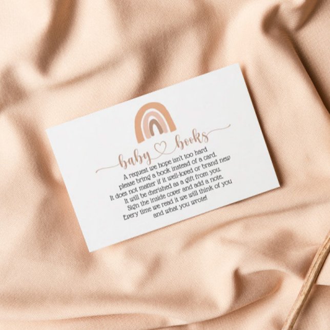 Visita Cartão de Chá de fraldas de Solicitação de Livro R (Criador carregado)