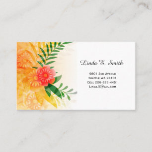 Visita Cartão de Chamada Comercial