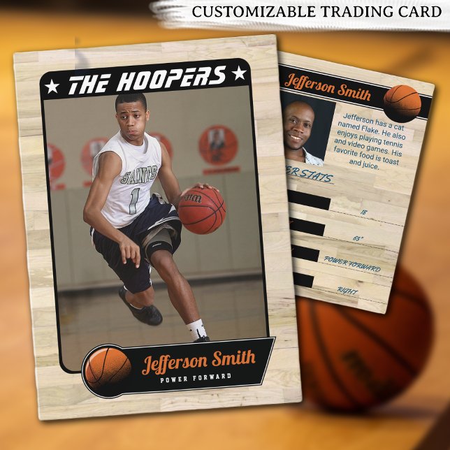 Visita Cartão de Comércio Personalizável do Jogador de Ba (A stylish way to build a unique basketball card collection)
