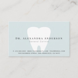 Visita Cartão de Compromisso Azul Claro Dentista