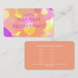 Visita Cartão de Compromisso da Flor de Verão