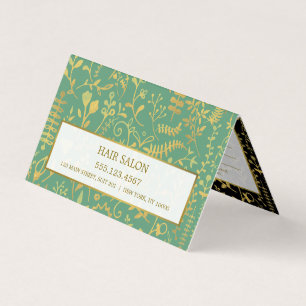 Visita Cartão de Compromisso Dourado Oriental do Boho
