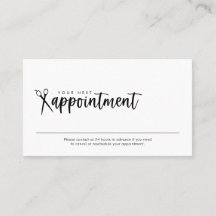 Cartão de Compromisso Mínimo de Lista de Estilos d