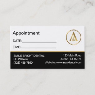 Visita Cartão de compromisso para logotipo profissional
