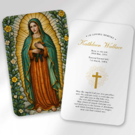 Visita Cartão de Condolências Nossa Senhora de Guadalupe