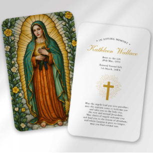Visita Cartão de Condolências Nossa Senhora de Guadalupe