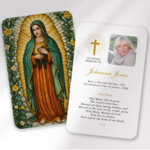Visita Cartão de Condolências Nossa Senhora de Guadalupe