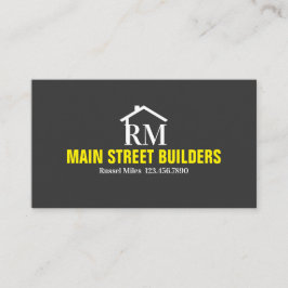 Visita Cartão de Construção do Construtor