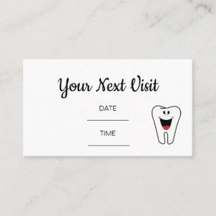 Visita Cartão de Consulta Dentista