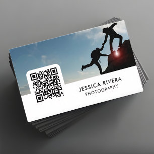 Visita Cartão de Contato de Fotógrafo Freelancer Minimali