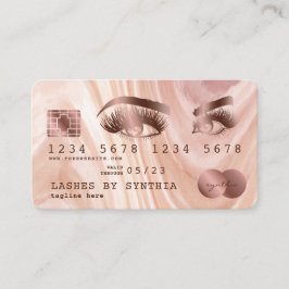 Visita Cartão de Crédito Artista de Maquiagem de Mármores