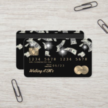 Cartão de Crédito Caixa de Moeda ATM Estilado