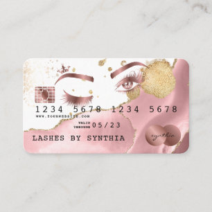 Visita Cartão de Crédito de Artista Estimulado Blush Link