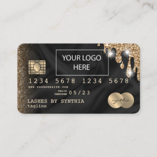 Visita Cartão de Crédito Estilado adicione seu logotipo D