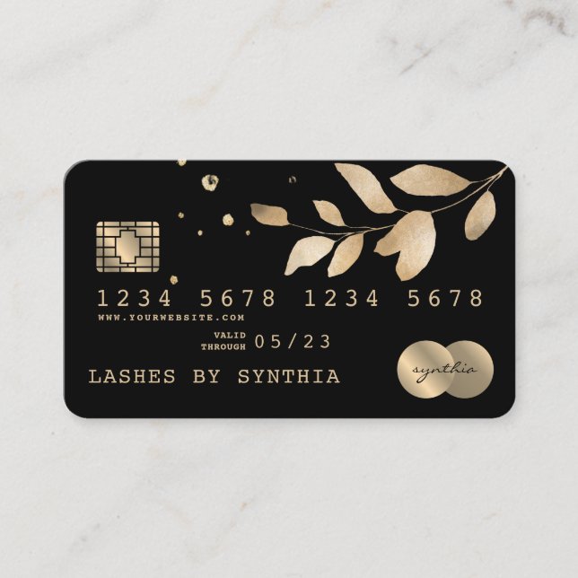 Visita Cartão de Crédito Estimulado Verde Dourado (Frente)