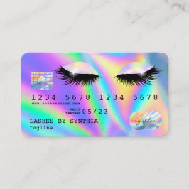 Visita Cartão de Crédito Hológrafo De Olhos Modernos