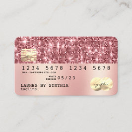 Visita Cartão de Crédito Moderno com brilho dourado Holog