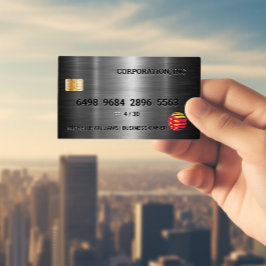 Visita Cartão de Crédito | Silver Metálico
