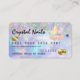 Visita Cartão de Crédito Técnico Holográfico Opal Crystal