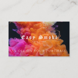 Visita Cartão de Desconto Comercial Compro Vape