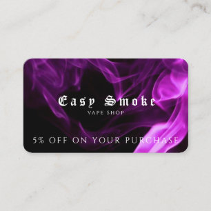 Visita Cartão de Desconto Comercial Compro Vape