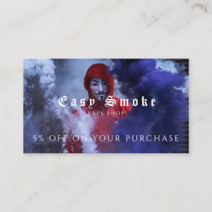 Visita Cartão de Desconto Comercial Compro Vape