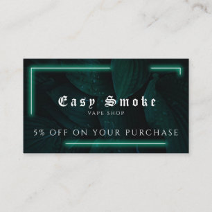 Visita Cartão de Desconto Comercial Compro Vape