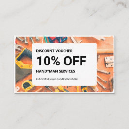 Visita Cartão de Desconto: Serviços de Handyman