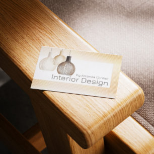 Visita Cartão de Designer de Interior Escandinavo