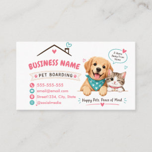 Visita Cartão de Embarque de Pet Personalizado com Design