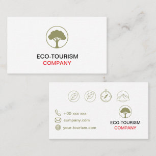 Visita Cartão de Empresa de Ecoturismo