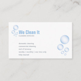 Visita Cartão de empresa de serviços da limpeza