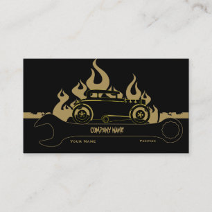 Visita Cartão de empresa de serviços retro do carro